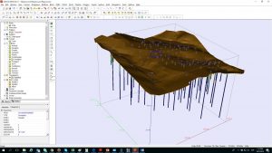GEMS Tip – Creating a circle around drillholes collars to display influence areas