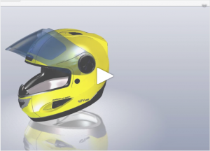 CATIA COMPOSER for HELMET assembly (Home&LifeStyle Industry)