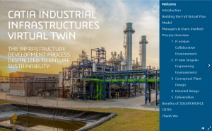 CATIA INDUSTRIAL INFRASTRUCTURES VIRTUAL TWIN – The Infrastrutures Development Process Digitalized To Ensure Sustainability