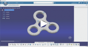 Direct Modeling Teaser: Natural Shape & Natural Assembly – Fidget Spinner Speed Design