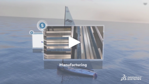 Finn mast project – Episode 5: Composite carbon mast manufacturing based on 3DEXPERIENCE virtual model