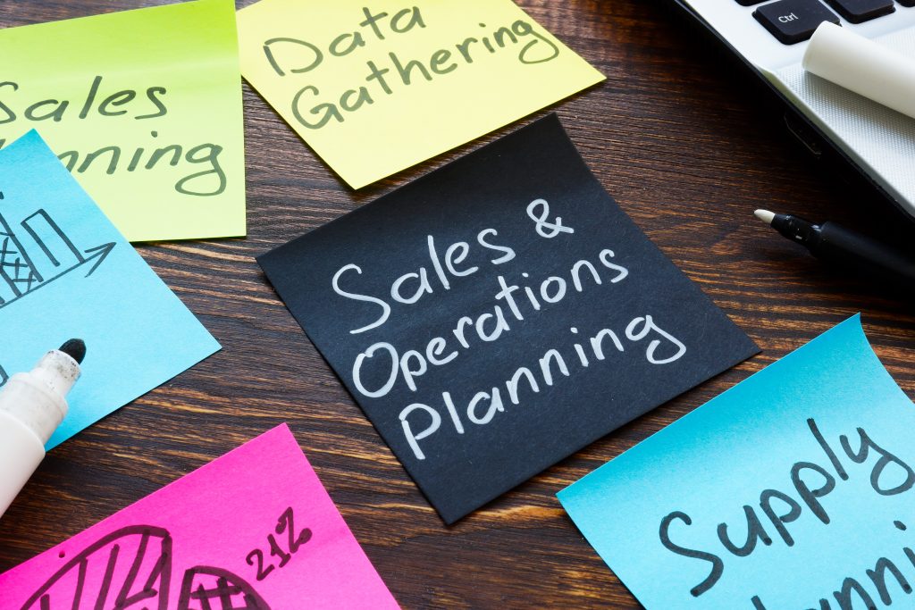 Sales and operations planning stickers.