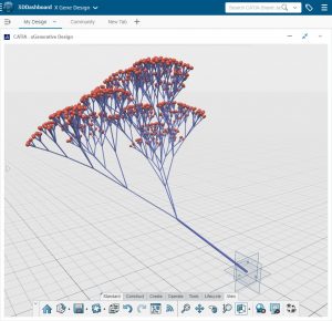 Tree study with tropism by Claude Bourbigot