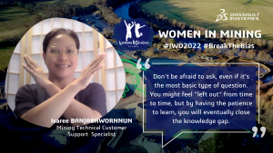 Celebrating Dassault Systèmes’ Women in Mining – Isaree BENJABAWORNNUN: Being open-minded in understanding new mindsets