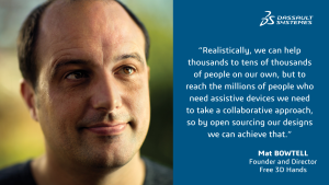 Free 3D Hands – Improving Quality of Life Through Low-Cost Assistive Devices Designed Using Dassault Systèmes SOLIDWORKS