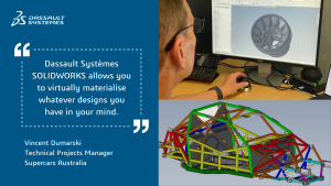 Supercars Australia: Laying the Groundwork for Australia’s Biggest Motorsports Event with Dassault Systèmes SOLIDWORKS