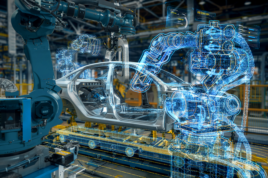 virtual twin in automotive production