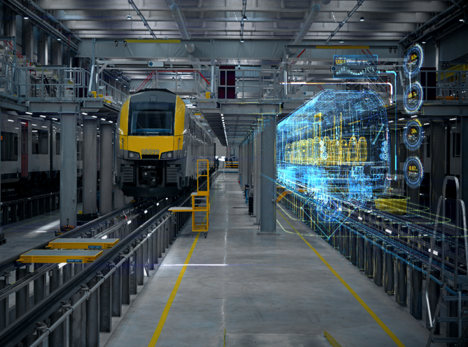 virtual twin experience with rail freight
