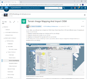 Terrain Image Mapping And Import OSM – Civil Engineering – CATIA Tutorial