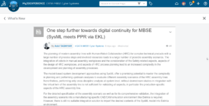 One step further towards digital continuity for MBSE (SysML meets PPR via EKL)