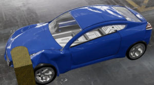 Simulating Crashworthiness with Life-Like Visualizations