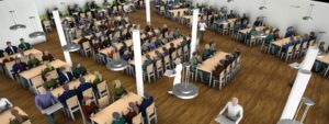 Simulation Helps Cafeteria Re-open Safely
