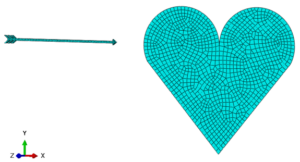 Abaqus Takes on Cupid’s Arrow Using Ductile Damage Feature