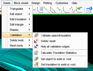 Why is Surpac so dogmatic about validation of solid models?