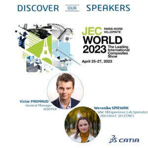 ArtificiaI Intelligence, sustainable impact, Virtuals Twins in the composite industry, with CATIA CEO Olivier Sappin @ JEC WORLD 2023