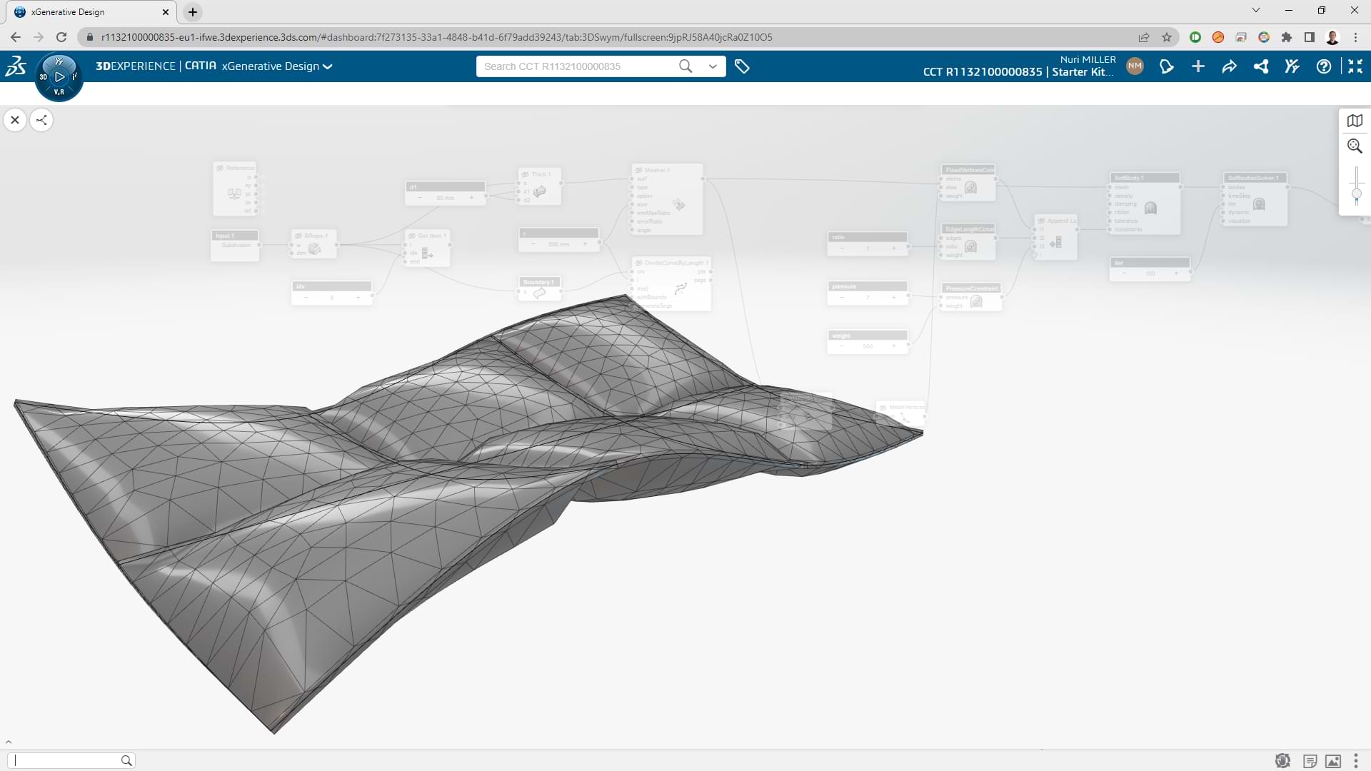 Cushion-like structure on the 3DEXPERIENCE platform - Dassault Systèmes