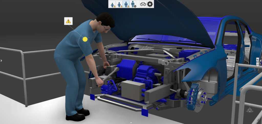 Ergonomics in 3D aids the automotive industry workers