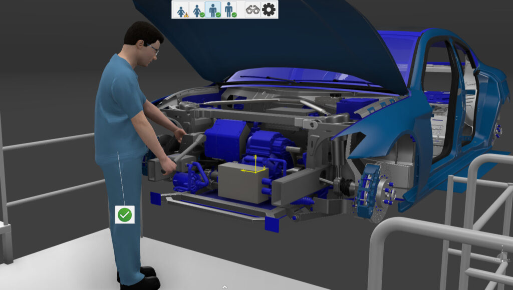 automotive worker assessment using ergonomics in 3D