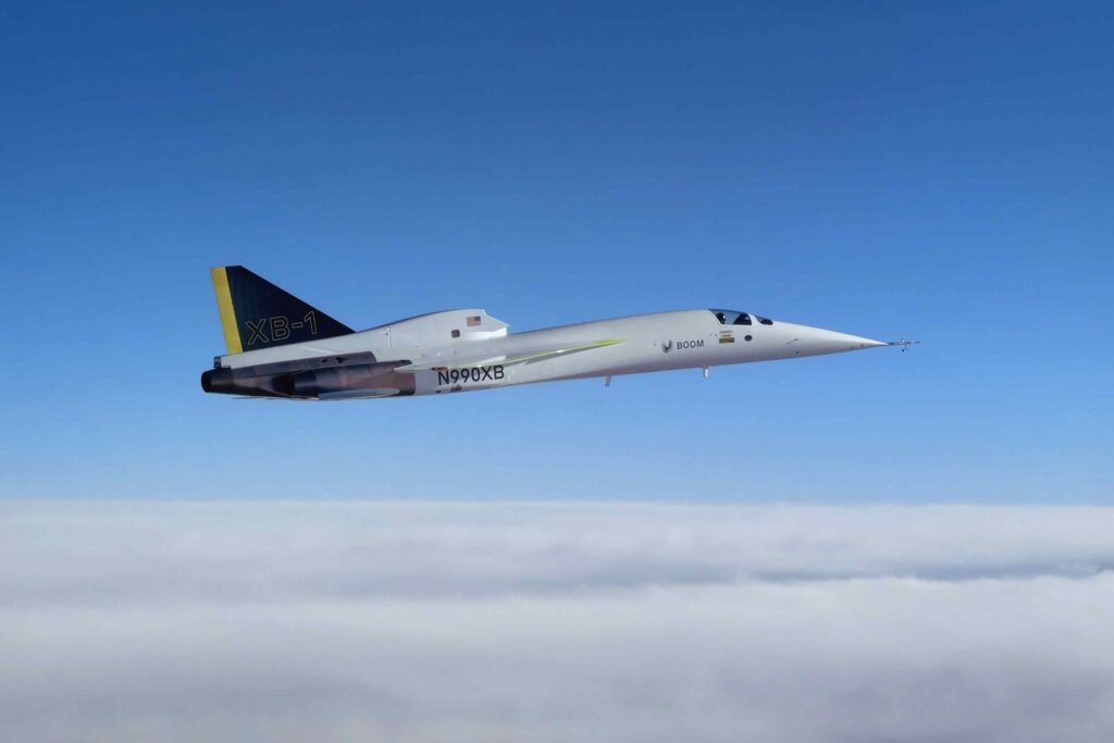 The XB-2 jet, made by Boom Supersonic - industry innovation - Dassault Systemes blog