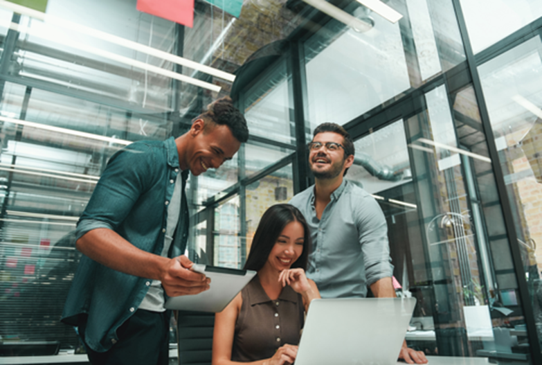 collaborative, happy teams