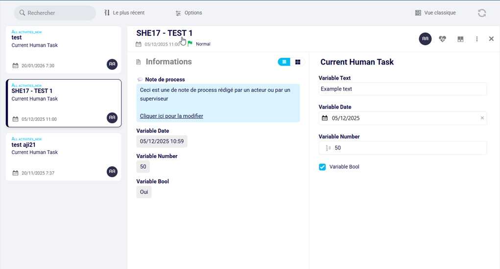 Business Process Player - Comment Threads